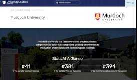 
							         Murdoch University - Universitycourses.com.au								  
							    