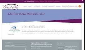 
							         Murfreesboro Medical Clinic - OpenNotes								  
							    
