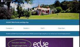 
							         MUSAC Portal - St Kevin's College								  
							    