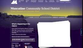 
							         Muscatine Community School District: Homepage								  
							    