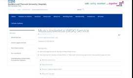 
							         Musculoskeletal (MSK) Service - Basildon and Thurrock University ...								  
							    