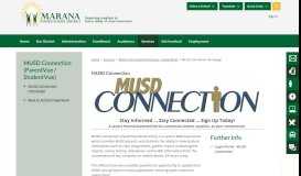 
							         MUSD Connection - Marana Unified School District								  
							    