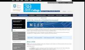 
							         MUSE (My University of Sheffield Environment)								  
							    