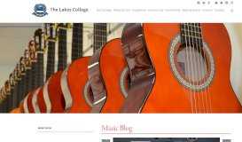 
							         Music Blog - The Lakes College								  
							    
