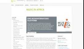 
							         Music in Africa - Goethe-Institut Südafrika								  
							    