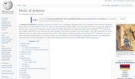 
							         Music of Armenia - Wikipedia								  
							    