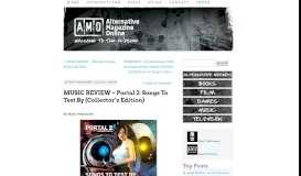 
							         MUSIC REVIEW – Portal 2: Songs To Test By (Collector's Edition ...								  
							    