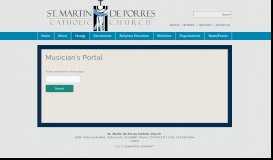 
							         Musician's Portal | Saint Martin de Porres Catholic Church | Yorba ...								  
							    