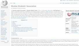 
							         Muslim Students' Association - Wikipedia								  
							    