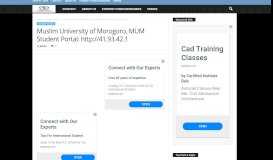
							         Muslim University of Morogoro, MUM Student Portal: http://41.93.42.1 ...								  
							    