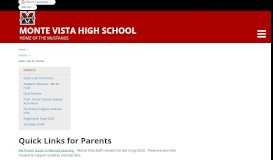 
							         Mustang Parents - Monte Vista High School								  
							    