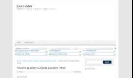 
							         Mutare Teachers College Student Portal - ZweFinder								  
							    