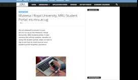 
							         Muteesa I Royal University, MRU Student Portal: student.mru.ac.ug ...								  
							    