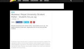 
							         Muteesa I Royal University Student Portal - student.mru.ac.ug								  
							    