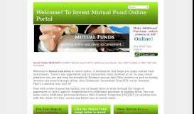 
							         Mutual Fund Online Portal								  
							    