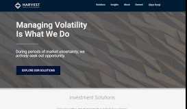 
							         Mutual Funds | Harvest Volatility Management								  
							    