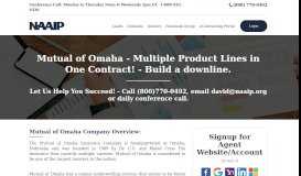 
							         Mutual of Omaha Agent Contracting - Lead Program - NAAIP								  
							    
