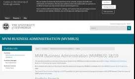 
							         MVM Business Administration (MVMBUS) 18/19 | Project Management								  
							    