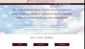 
							         MVP - Thomas Edison State University								  
							    