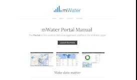 
							         mWater Portal Manual								  
							    