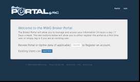 
							         MWG Broker Portal 2019								  
							    