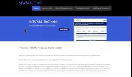 
							         MWMA-TRIS Training Portal								  
							    
