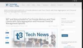 
							         MX® and MoneyGuidePro® to Provide Advisors and Their Clients with ...								  
							    