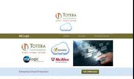 
							         MX Logic Sales Support Setup & Migration - Totera								  
							    
