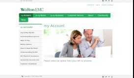 
							         My Account | Account Login | Walton EMC								  
							    