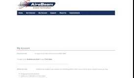 
							         My Account | AireBeam Broadband								  
							    