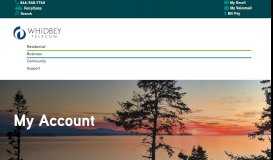 
							         My Account | Billing & Voicemail Access | Whidbey Telecom								  
							    