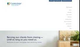 
							         My account - Cornerstone Home Lending, Inc.								  
							    