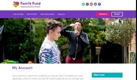 
							         My Account | Family Fund								  
							    
