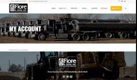 
							         My Account - Fiore & Sons, Inc.								  
							    