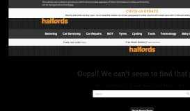 
							         My Account - Halfords								  
							    