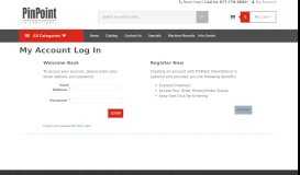 
							         My Account Log In - PinPoint International								  
							    