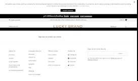
							         My Account Login - Lucky Brand								  
							    