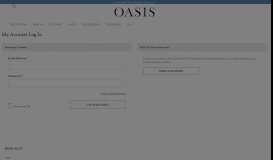 
							         My Account Login - Oasis								  
							    