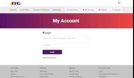 
							         My Account Login page - TPG								  
							    