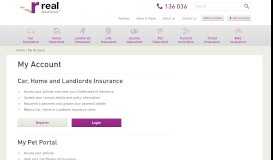 
							         My Account Login | Real Insurance								  
							    