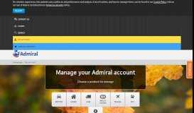 
							         My Account - login to see your documents online - Admiral Insurance								  
							    