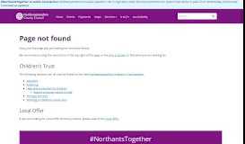 
							         My Account - Northamptonshire County Council								  
							    