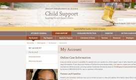 
							         My Account - Oregon Department of Justice : Child Support								  
							    
