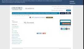 
							         My Account - Oxford University Press								  
							    