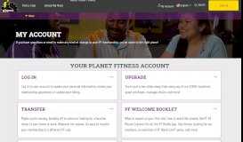 
							         My Account | Planet Fitness								  
							    