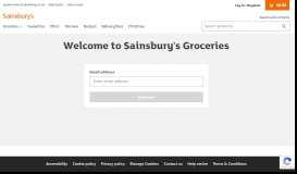 
							         My Account - Sainsbury's								  
							    