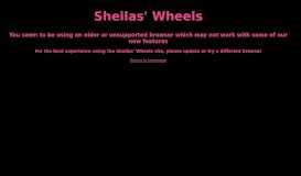 
							         My Account | Sheilas' Wheels								  
							    