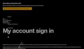 
							         My account sign in | UAL								  
							    