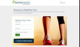 
							         My active health portal - Sign In | ActiveHealth Management								  
							    