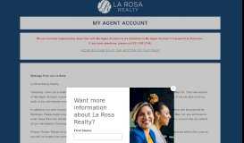 
							         My Agent Account - La Rosa Realty Careers								  
							    